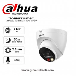 Dahua IPC-HDW1249T-S-IL 2mp Gece Renkli ve Sesli ip Dome Kamera